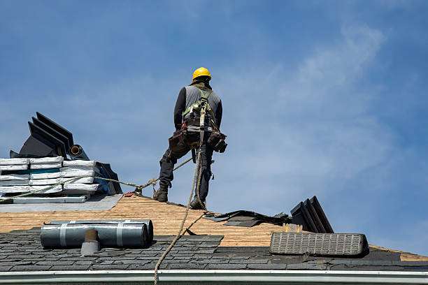 Professional Roofing technician working in Williamsville, IL
